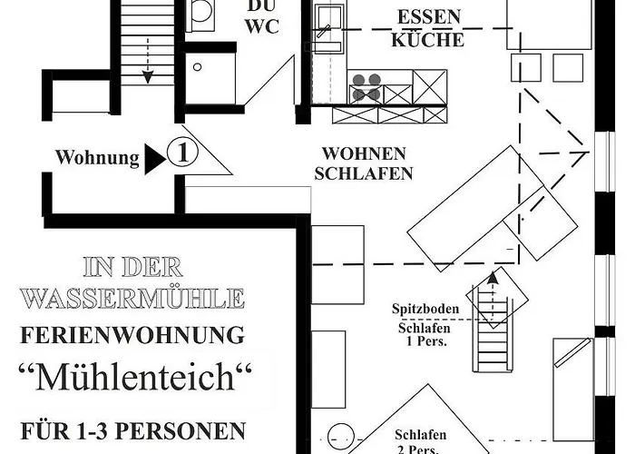 Lägenhet Muehlenteich In Der Oldenstaedter Wassermuehle *